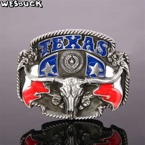 Wesbuck Brand Belt Buckle Cowboy Cowgirl Meltal Slider Cool Belt