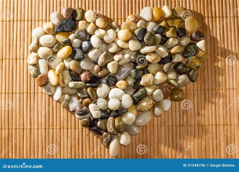 Stones Shaped Like A Heart Stock Photo Image Of Rocks 31548736