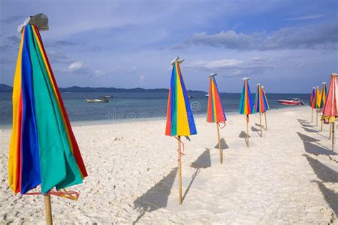 Umbrellas On The Beach Stock Image Image Of Classy Holiday 6412487