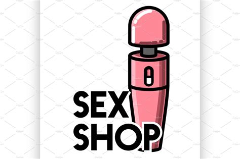 Color Vintage Sex Shop Emblem Illustrator Graphics ~ Creative Market