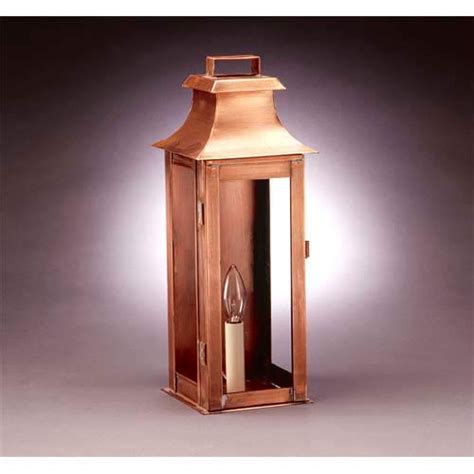 Medium Antique Copper Clear Concord Outdoor Wall Lantern