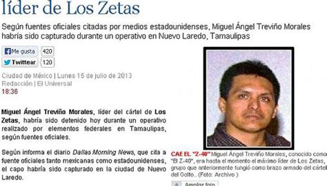 México El Máximo Líder Del Cártel De Los Zetas Fue Capturado Mundo