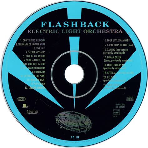 Carátula Cd3 De Electric Light Orchestra Flashback Portada