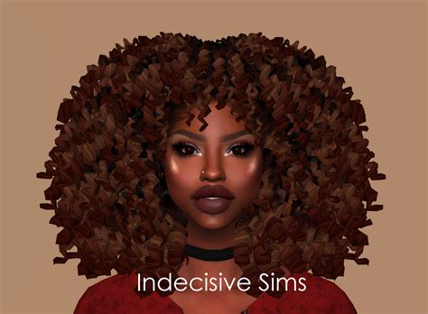 The Sims 4 Custom Content Hair Afro Lopasmuseum