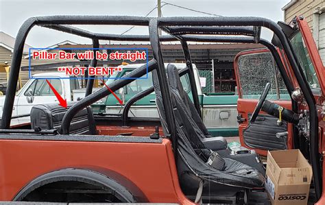 Jeep Cj 7 Roll Cage Kit With Straight B To C Pillar Brace