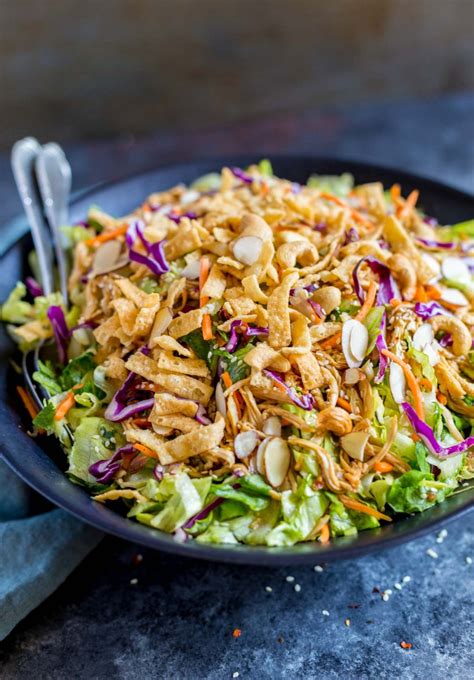 This chinese chicken salad is a staple at every single family gathering we have. Chinese Chicken Salad with Asian Dressing | Confetti & Bliss