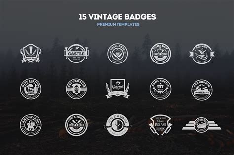 15 Vintage Templates Badges Logos ~ Logo Templates On Creative Market