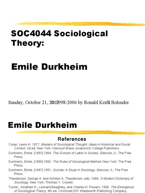 Functionalism Theory Pdf Émile Durkheim Sociological Theories