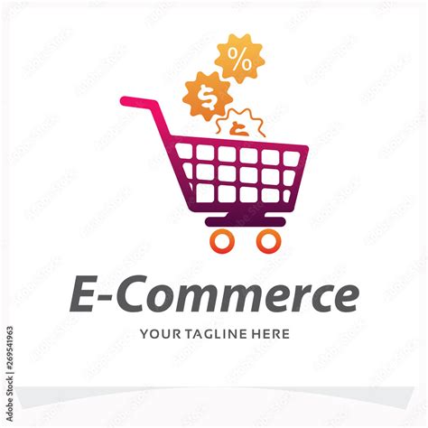 E Commerce Logo Design Template Stock Vector Adobe Stock
