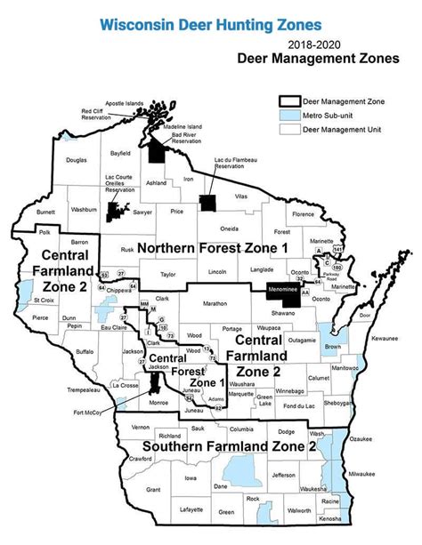 Wisconsin Deer Hunting Zones Map Legacy Outdoors