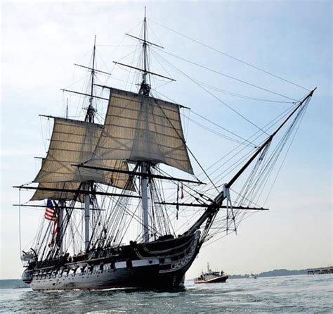 The Uss Constitution Underway Wikimedia Commons Old Sailing Ships