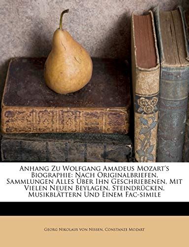 Anhang Zu Wolfgang Amadeus Mozart S Biographie Mozart