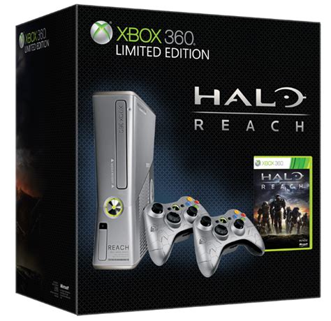Fi Pi Sped Xbox 360 Slim Silver Halo Reach Limited Edition 250gb Hd