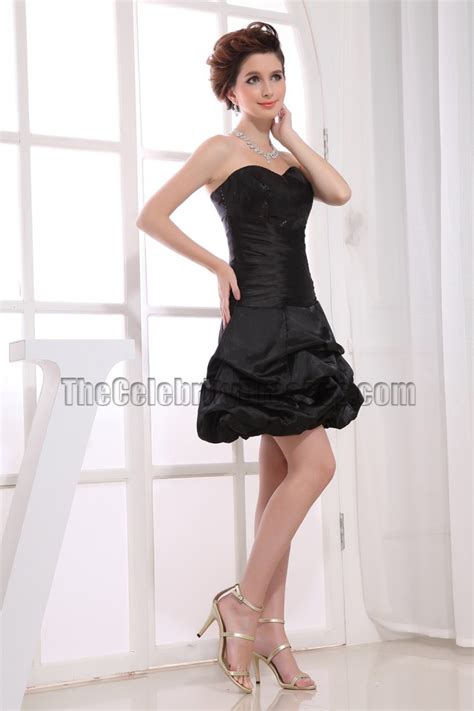 Cute Strapless A Line Little Black Dress Party Dresses Thecelebritydresses