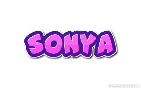 Sonya Logo Outil De Conception De Nom Gratuit à Partir De Texte