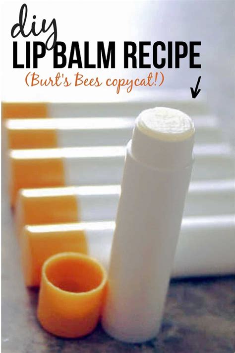 Easy 5 Minute Lip Balm Recipe Burts Bees Copycat Happymoneysaver