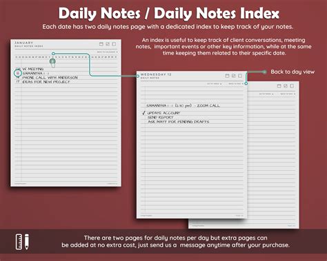 Boox Note Air Templates Daily Planner 2022 Instant Download Etsy