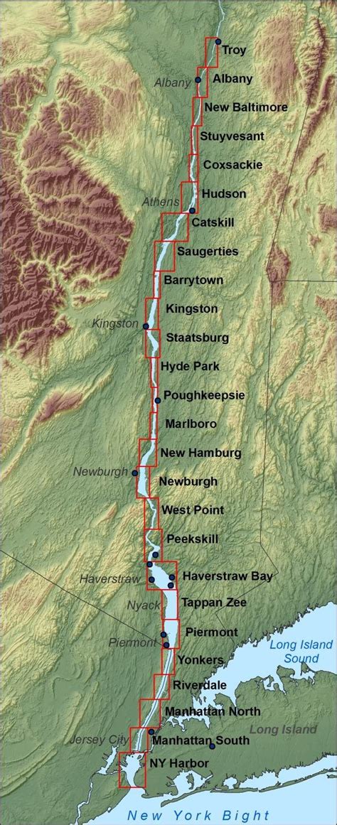 Hudson River Map We Love Sailing Along The Hudson River Valley