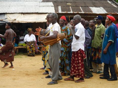 Villagers Performing A Traditional Dance In Cameroon Africa Africa