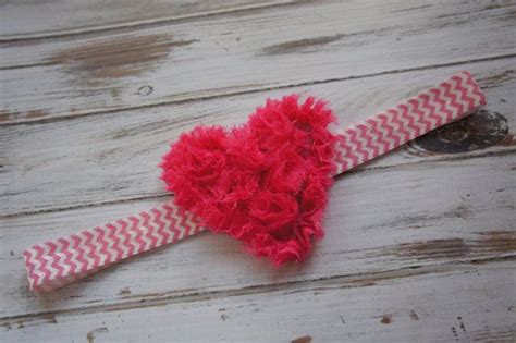 Large Hot Pink Heart Headband Valentines Day Headband Etsy Pink
