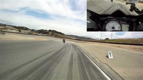 The current racetrack is 2.238 mi in length with a 300 foot (91 m) elevation change. Laguna Seca Raceway Motorcycle Lap Time 1:52 - YouTube