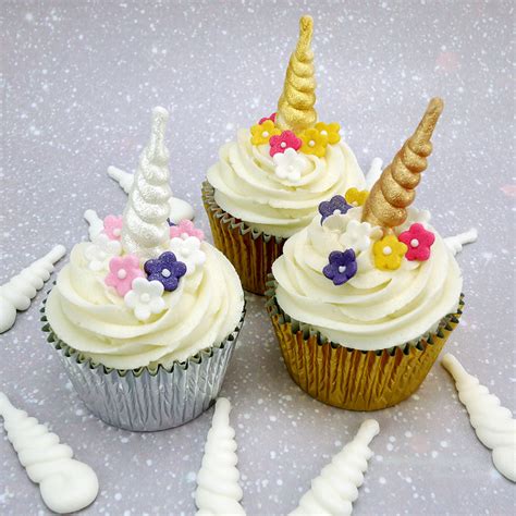 Sign up to receive updates on what's new in our cakesdecor family. White Icing Unicorn Horns Cupcake Toppers