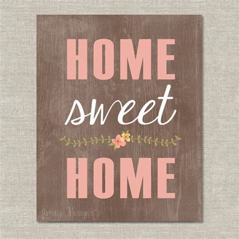 Home Sweet Home Printable 8x10 Inch Art Print Digital Printable