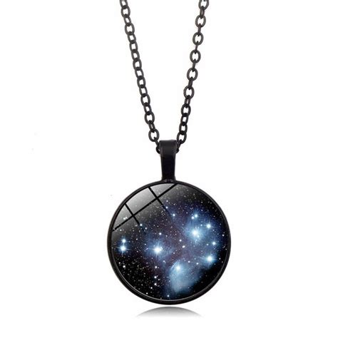 Handgemaakte Pleiaden Ster Cluster Hanger Universe Galaxy Ketting