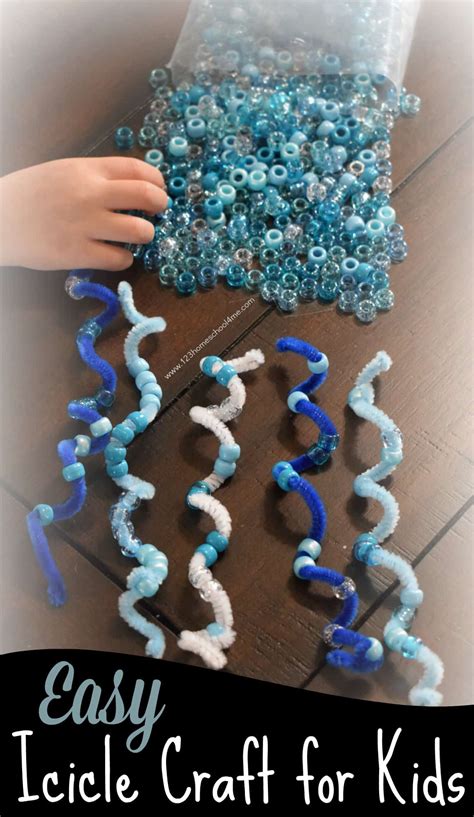 Easy Icicle Winter Craft