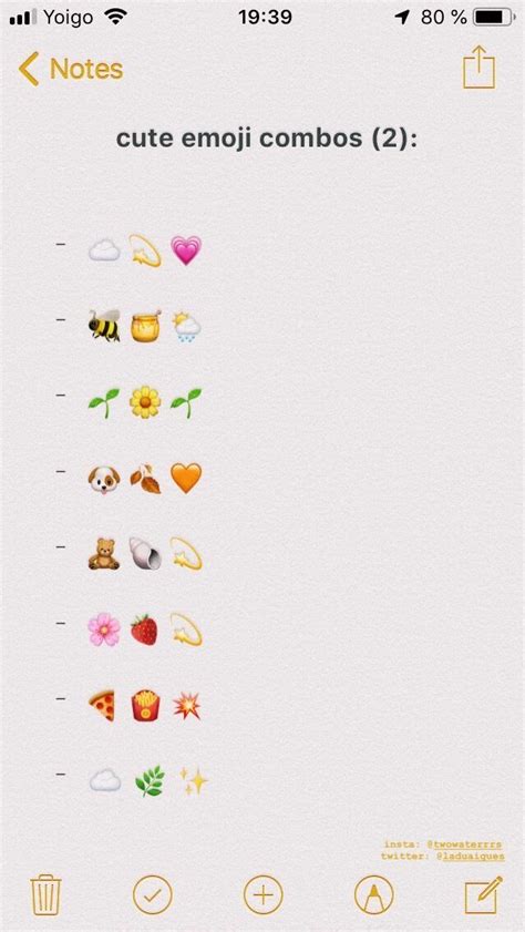 Here are the commonly accepted meanings of popular emojis. Nice emoji's | Emoji combinations, Cute emoji combinations ...