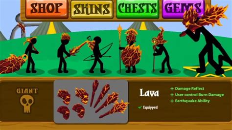 Lava Skins Tournament Stick War Legacy Youtube