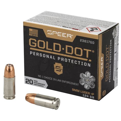 Speer Gold Dot 9mm Luger P 124 Gr Gdhp 20 Rounds Omaha Outdoors