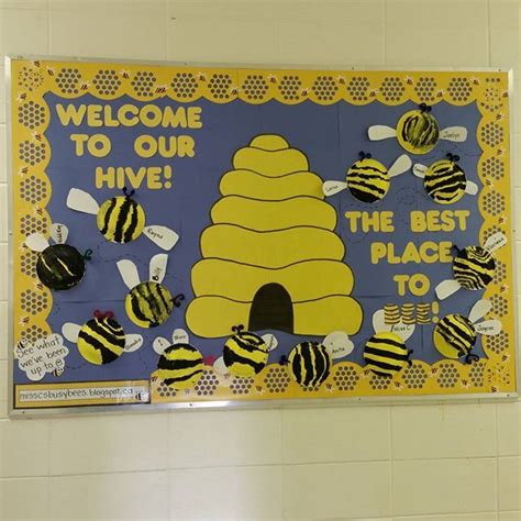 Welcome To Our Hive Bee Themed Bulletin Board With The Jumbo Stencil