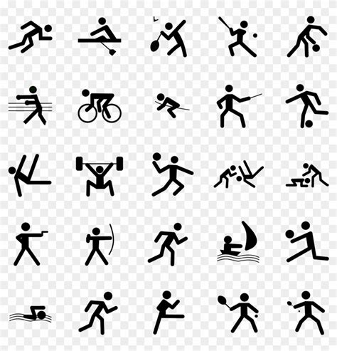 Olympic Sports Symbols Clip Art