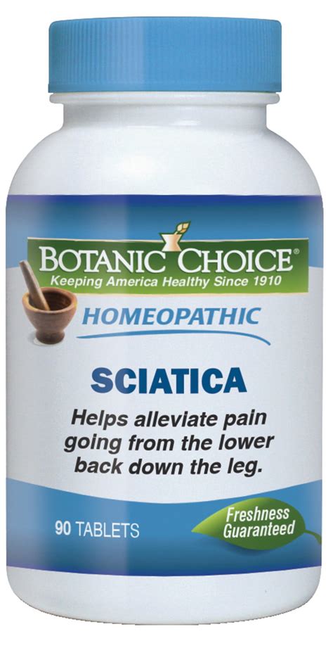 Botanic Choice Homeopathic Sciatica Pain Formula Tablets 90 Ct