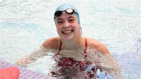 Abby Francis A Record Breaker Team Player For Wethersfield Highs Swim