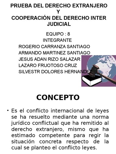 Prueba Del Derecho Extranjero Pdf Evidencia Ley Estado Política