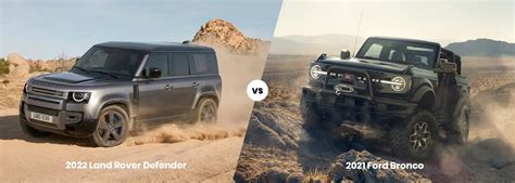 2022 Land Rover Defender Vs 2021 Ford Bronco Land Rover Tampa