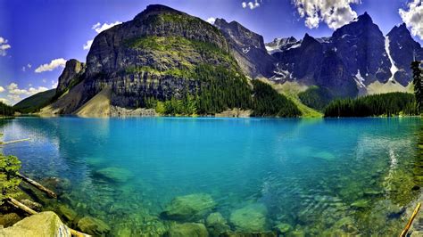 Beautiful Lake Of Crystal Waters Canada Hd Wallpaper