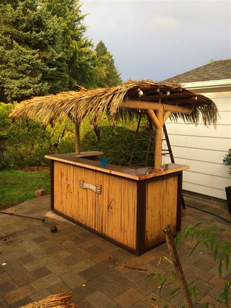 The New Tiki Bar It Was Restained A Darker Color For More Contrast