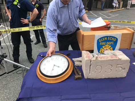 Time Capsule Opening Ceremony Glen Echo Fire Department