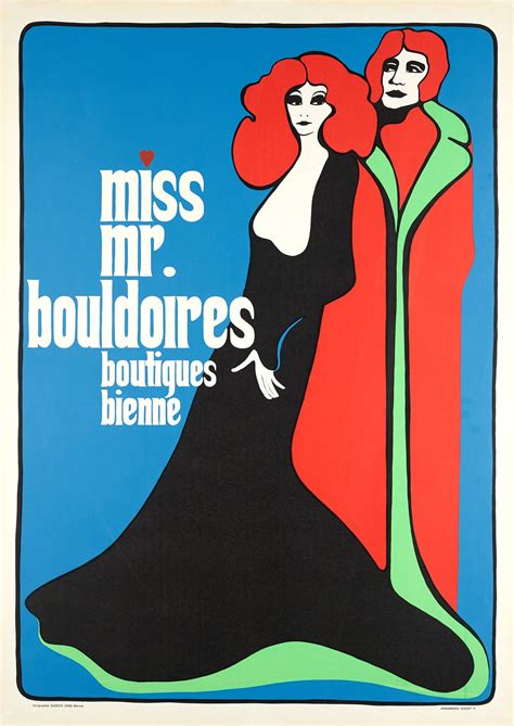 Miss Mr Bouldoires Boutiques Bienne Annamarie Godat 1971 Vintage