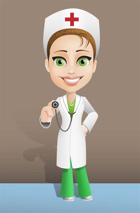 Female Doctor Vector Character Freebie Cartooncharacter