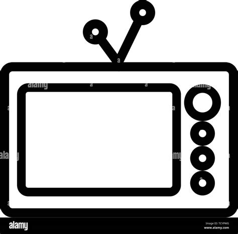 Old Tv Graphic Design Template Vector Illustration Stock Vector Image