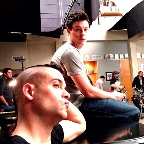 Chord Overstreet Posted This Photo Of Cory Monteith And Mark Salling Glee Cast Glee Cory