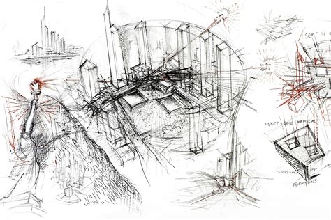 In Rome 52 Daniel Libeskind Drawings On Exhibit