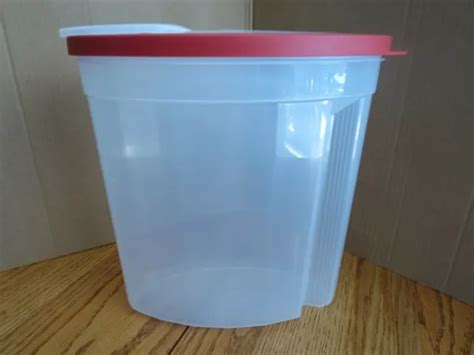 Rubbermaid Cereal Food Storage Container 15 Gal 24 Cup Red Lid Flex And Seal 1200 Picclick