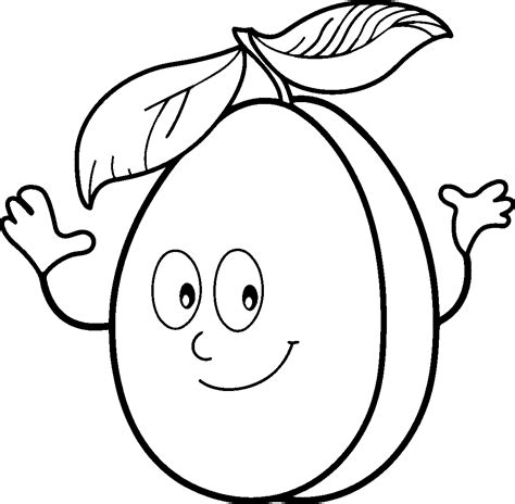 Coloring pages for kids fruits and vegetables coloring pages. Fruit Coloring Pages for childrens printable for free