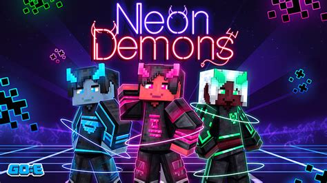 Neon Demons By Goe Craft Minecraft Skin Pack Minecraft Marketplace