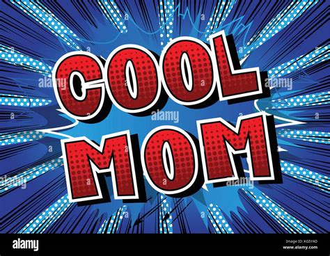 cool mom comic book style word isolated on white background stock vector image and art alamy